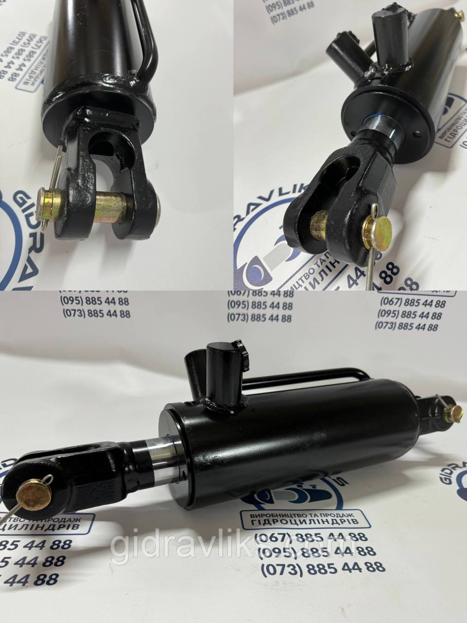 Гідроциліндр навіски ГЦ 100х50х200.515 — МТЗ, Т-40 (рогатий шток, Ø 50 мм), фото 1