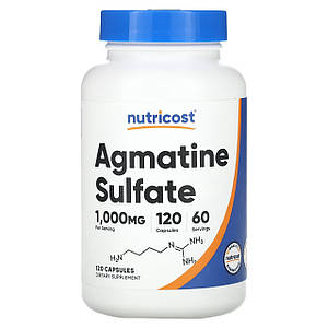 Агматин-сульфат Nutricost Agmatine Sulfate 500 мг 120 капс.