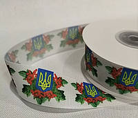 Репсова стрічка  2,5 см герб 23 м