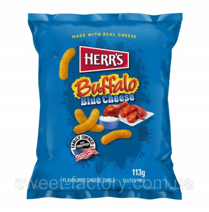 Снеки Herr's Buffalo Blue Cheese 113g, фото 1