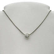 Срібний кулон з ланцюжком №23-5