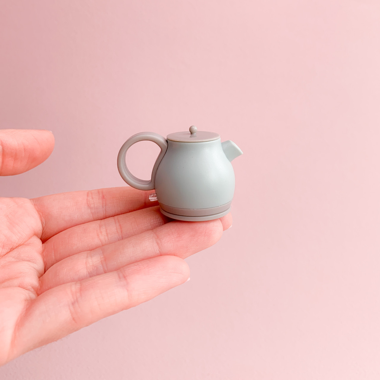 Мініатюра електрочайник 4.5*2.7 см Сіро-блакитний, фото 1