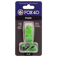 Свисток судейский пластиковый PEARL FOX40-PEARL цвет зеленый ld