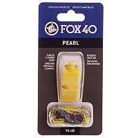 Свисток судейский пластиковый PEARL FOX40-PEARL цвет желтый ld