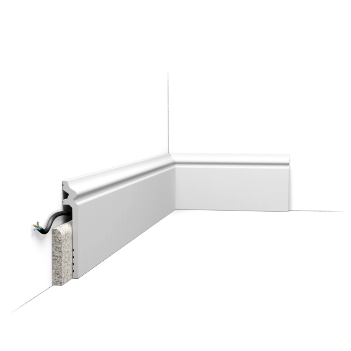 Плінтус підлоговий Orac SX186 (13,8х2)см, довжина 2м, фото 1