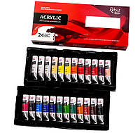 Набор акриловых красок 24 цвета по 10мл ROSA Studio