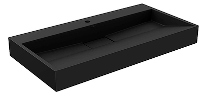 Умивальник (раковина) MEXEN AVA 90 BLACK MATT 1/O накладний підвісний *