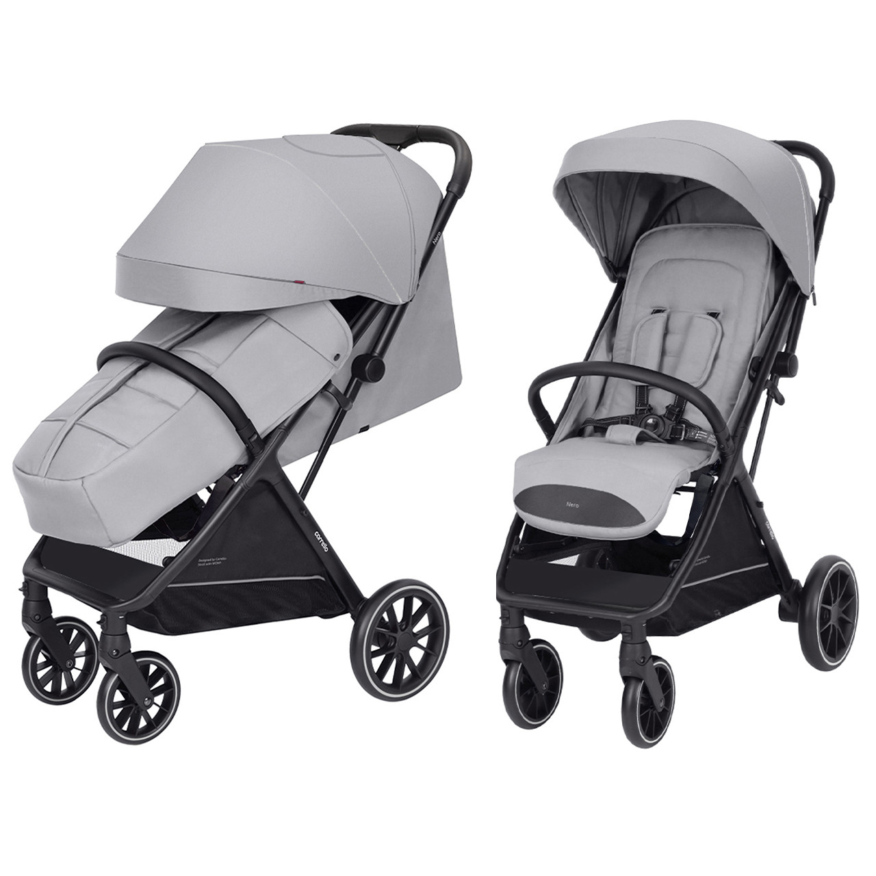 Коляска прогулянкова дитяча CARRELLO Nero CRL-5514  коробка 46,5х23,5х74,5 см, SLATE GREY, фото 1