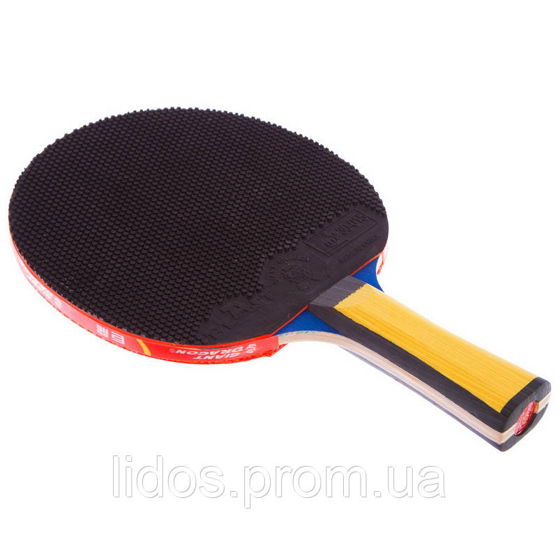 Набор для настольного тенниса GIANT DRAGON 4* MT-6541 1 ракетка 3 мяча чехол ld - фото 4 - id-p2144344647