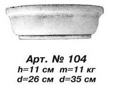 Капітель колони D=33 см, Н=11 см