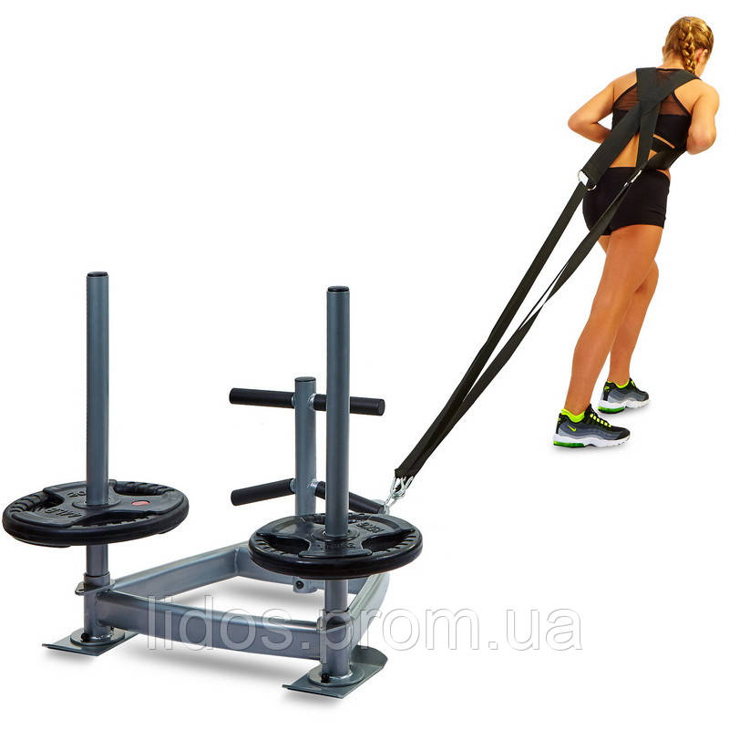 Сани тренировочные силовые для кроссфита Zelart CF6236 SLED серый ld - фото 4 - id-p2144402651