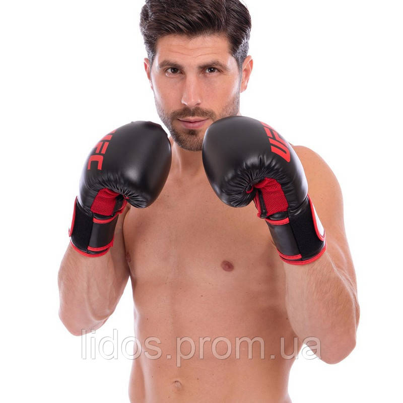 Перчатки боксерские UFC Myau Thai Style UHK-69673 12 унций черный ld - фото 5 - id-p2144370950