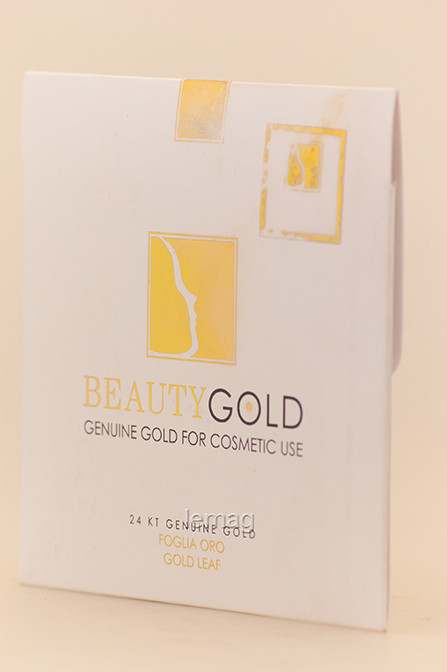 BEAUTYGOLD Омолоджувальна Пластина сусального Золота для обличчя EnjOy Gold, упаковка 12 шт, фото 1