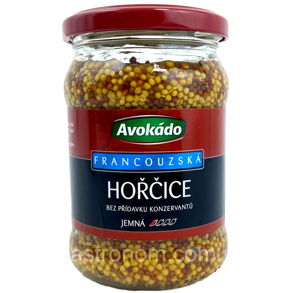 Гірчиця французька Авокадо Avokado francouzska 290g 8шт/ящ (Код: 00-00016151)