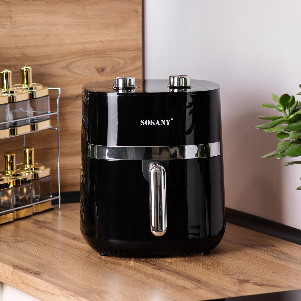 Аерофритюрниця SOKANY SK-10024 6.5 л 1500 Вт із терморегулятором для смаження картоплі та курячих крилець