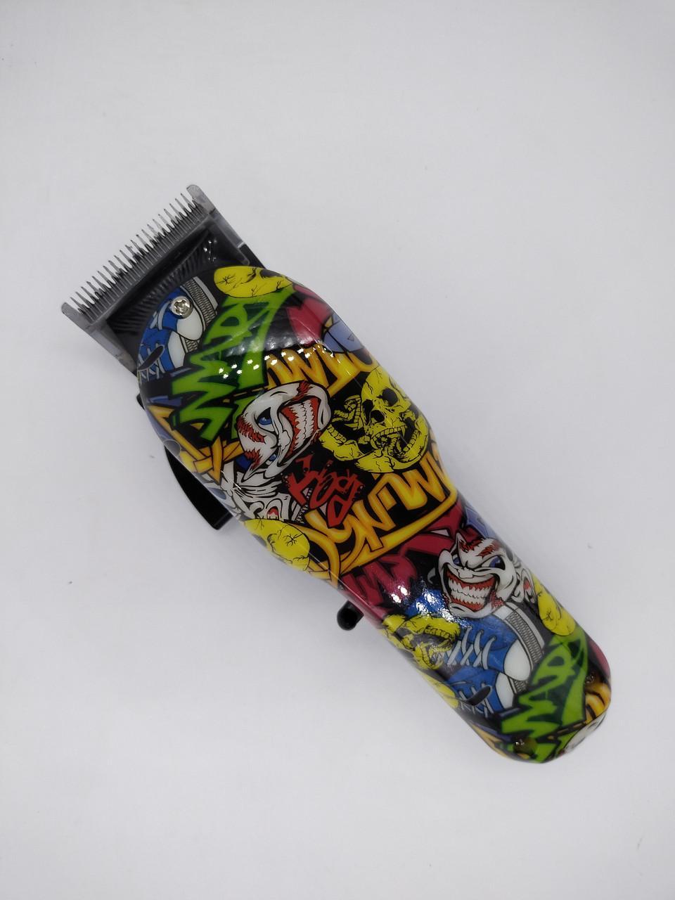 Машинка для стриження Sokany SK-9911 тример акумуляторний 4 насадки 1500 мА·год для волосся й бороди, фото 1