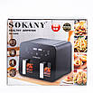 Аерофритюрниця SOKANY SK-10005 10 л 2400 Вт сенсорна з двома відділеннями для приготування без олії, фото 3