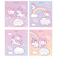 Зошит шкільний 12 аркушів коса лінія Kite Hello Kitty HK24-235-1, 68130