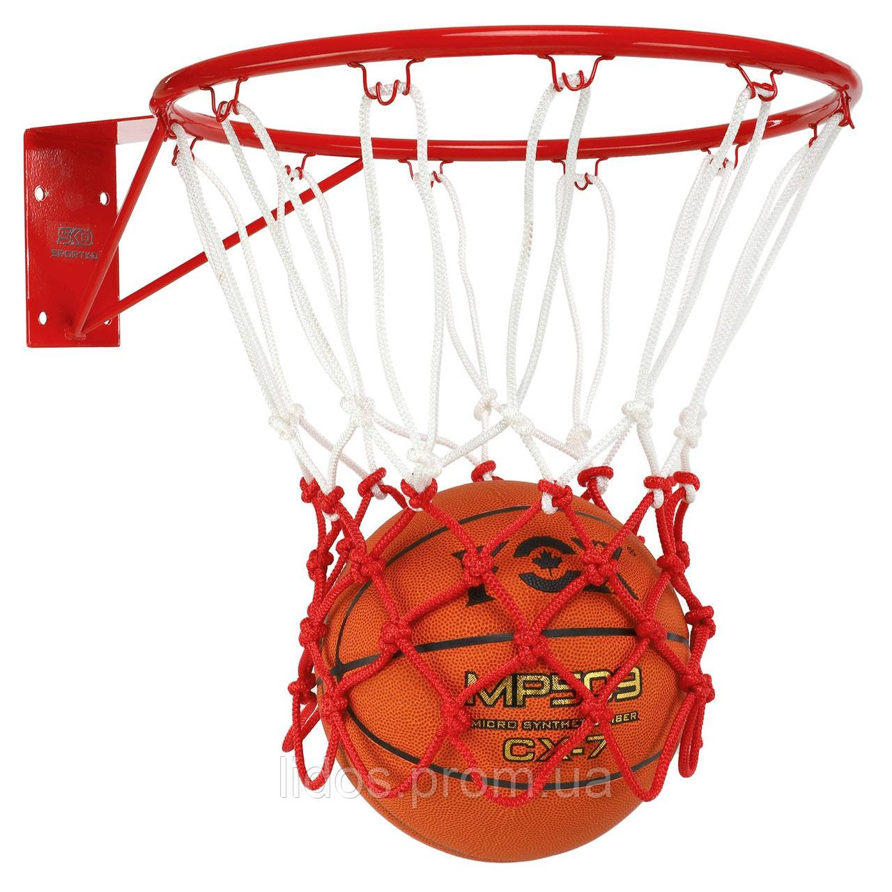 Сетка баскетбольная FOX C-8996 цвет белый-красный ld - фото 2 - id-p2144402690