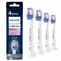 Сменные насадки для зубной щетки Philips Sonicare S2 Sensitive HX6054/10 4 штуки сенситив самые мягкие щетинки