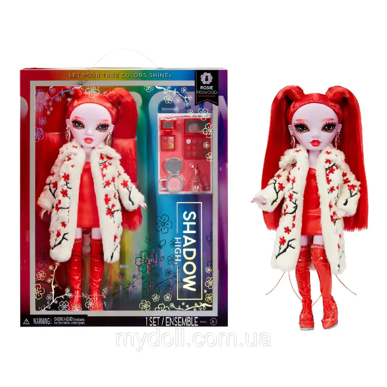 Лялька Рейнбоу Хай Шедоу Хай Розі Редвуд Rainbow High Shadow Rosie Redwood Doll S3 592792 MGA Оригінал