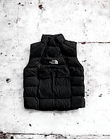 Мужская жилетка косоворотка черная TNF