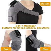 Массажер грелка на колено на плечо на локоть knee pad Беспроводной массажер аккумуляторный с дисплеем