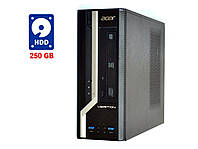 ПК Acer Veriton X2631G SFF / Intel Core i3-4170 (2 (4) ядра по 3.7 GHz) / 4 GB DDR3 / 250 GB HDD / Intel HD