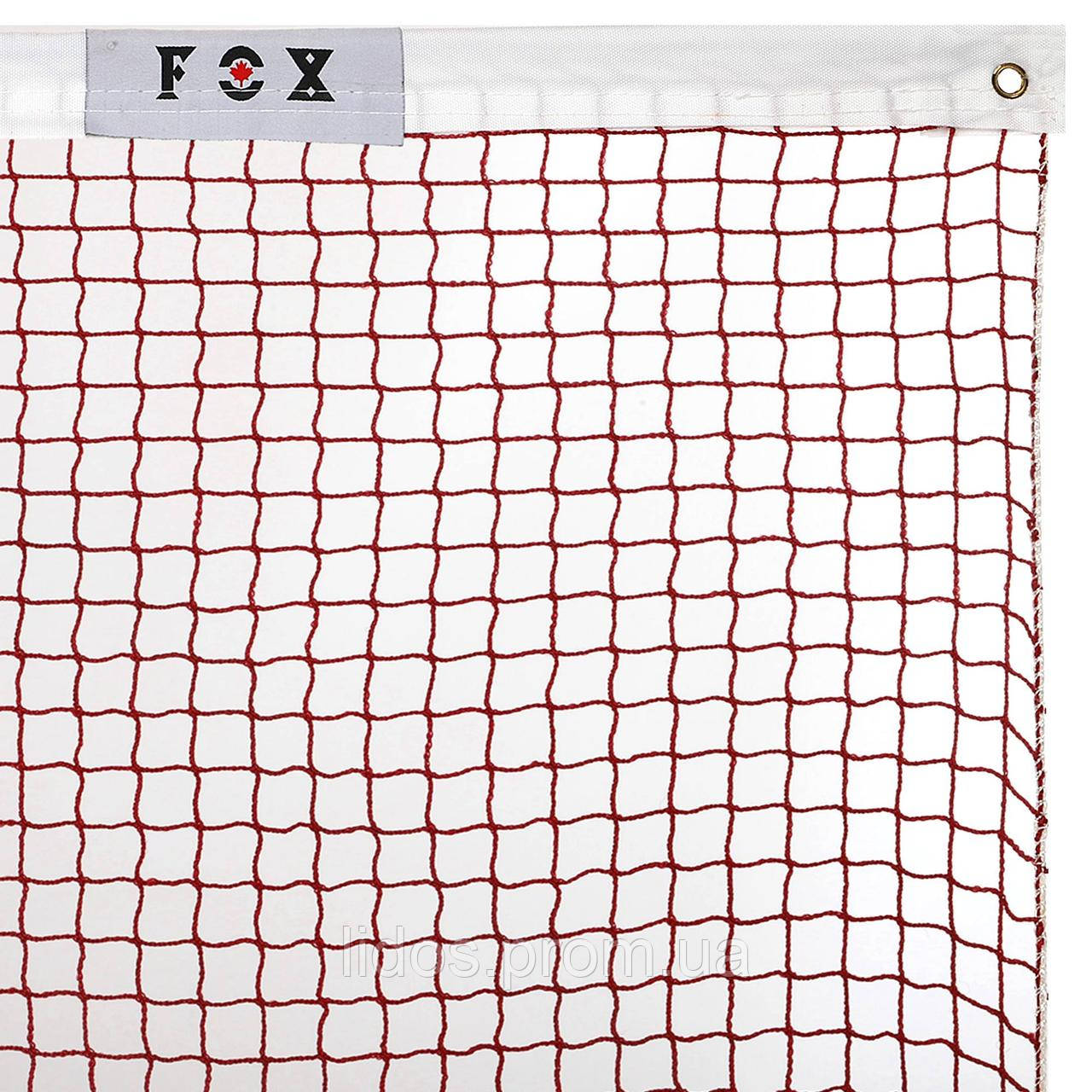 Сетка для бадминтона FOX C-0018 6,1x0,76м красный-белый ld - фото 2 - id-p2144402712