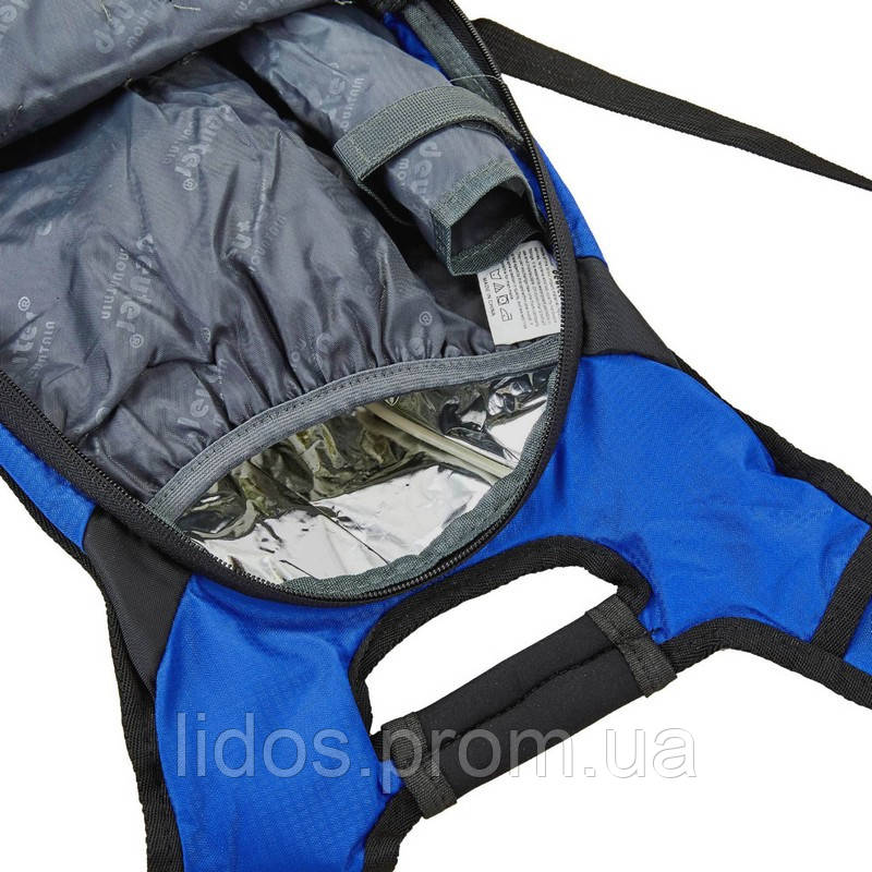 Велорюкзак спортивный с жесткой спинкой DTR 605 цвет темно-синий ld - фото 10 - id-p2144396735