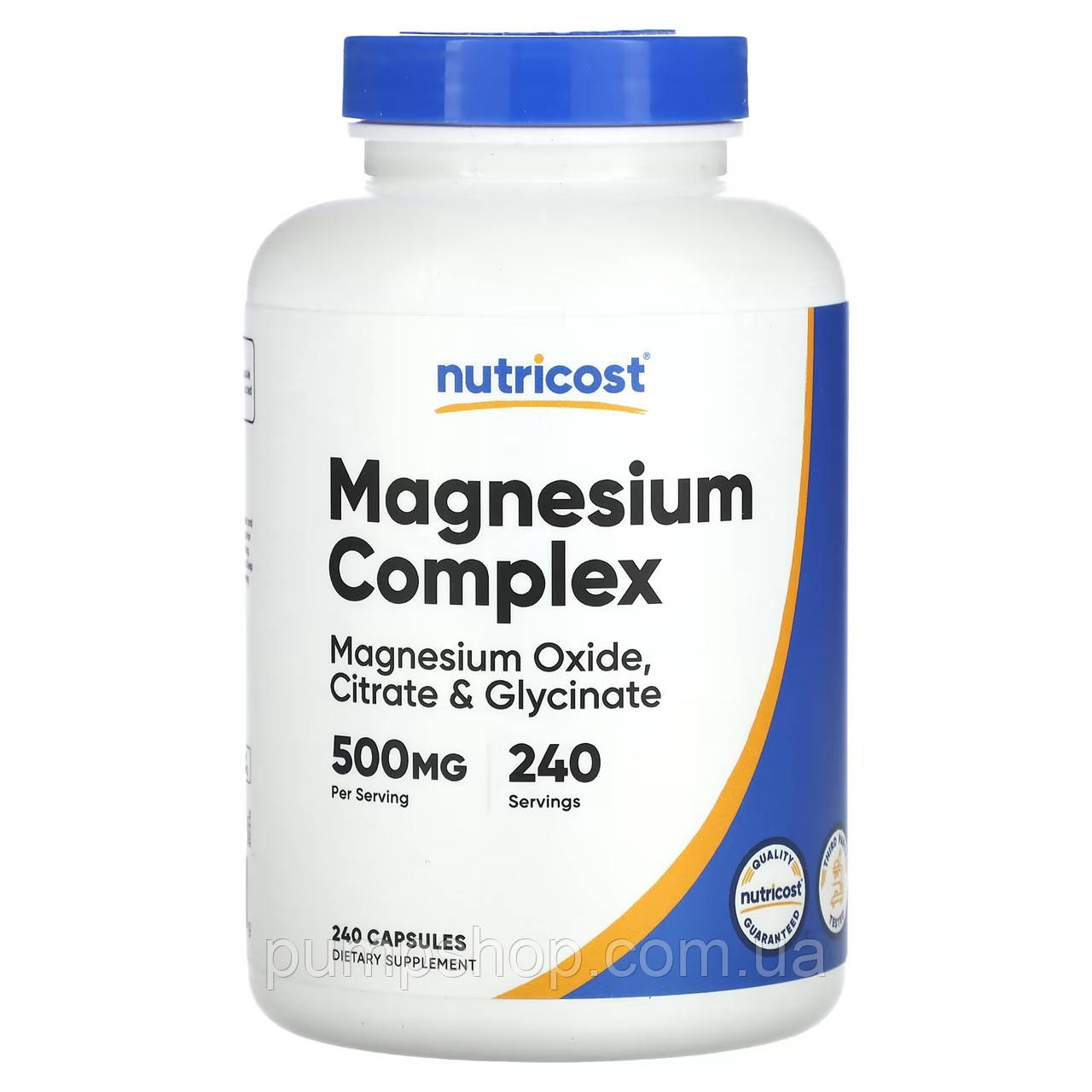 Комплекс магнію Nutricost Magnesium Complex 500 мг 240 капс.