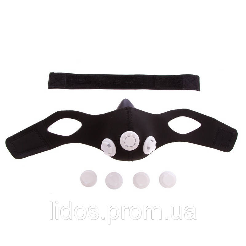 Маска тренировочная Zelart Training Mask FI-5324 черный ld - фото 5 - id-p2144321624