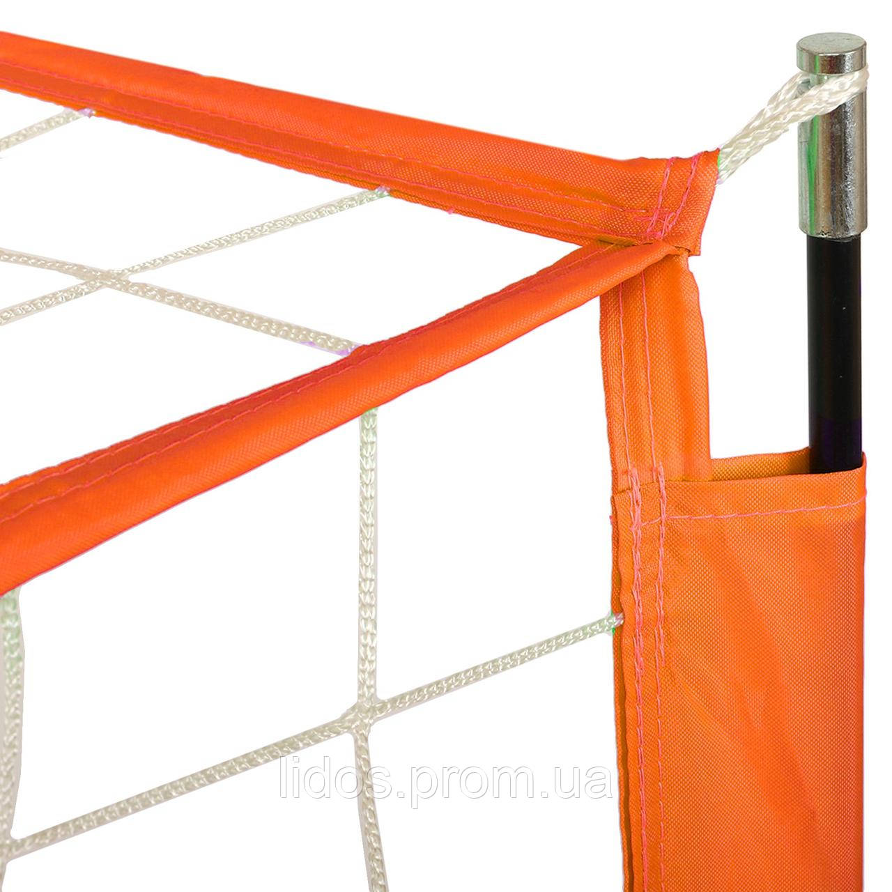 Складные футбольные ворота для тренировок 1шт STAR SN960L 300x200х100см оранжевый ld - фото 6 - id-p2144417080