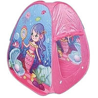 Детская палатка Русалка для девочки, розовая детская палатка в сумке