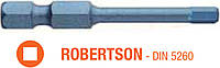 Насадка викруткова ударна USH Blue Shock : Robertson R1 x 50 мм torsion, Уп. 5 шт. Povna-torba это Удобно