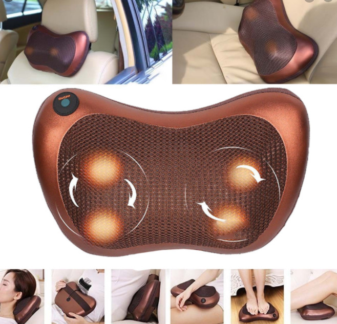 Car home massage pillow 8028 | Массажер для воротниковой зоны | Массажная подушка car QI-103 and home - фото 9 - id-p2144735849