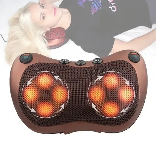 Car home massage pillow 8028 | Массажер для воротниковой зоны | Массажная подушка car QI-103 and home - фото 10 - id-p2144735849