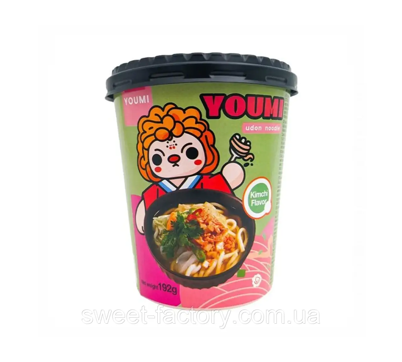 Локшина Youmi Udon Noodle Kimchi 192g, фото 1