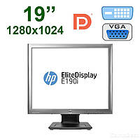 Монитор HP E190i / 19" (1280x1024) IPS / USB, VGA, DVI, DisplayPort б/у