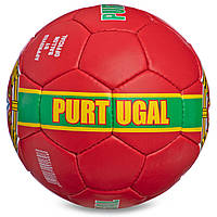 Мяч футбольный PORTUGAL BALLONSTAR FB-6723 №5 красный-зеленый ld