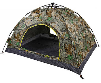 Автоматичний намет туристичний 2-х місний 2x1.5 м Easy-Camp Намет з москітною сіткою Камуфляж