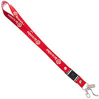 Шнурок для ключей на шею BREMBO Zelart M-4559-29 50см красный ld