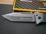 Ніж складаний Browning US Tanto G10 Liner-Lock Аssist оливковий 22 см, фото 5