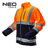 Кофта сигнальная флисовая мужская, оранжевая, размер L/52, Neo Tools (81-741-L)