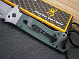 Ніж складаний Browning US Tanto G10 Liner-Lock Аssist оливковий 22 см, фото 9