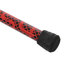 Палка гимнастическая 3-х секционная Бодибар Body Bar Zelart FI-9994-7 вес 7кг черный-красный ld