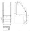 Сходи до басейну Hayward PI3HF Standart 3 сходинки, фото 4