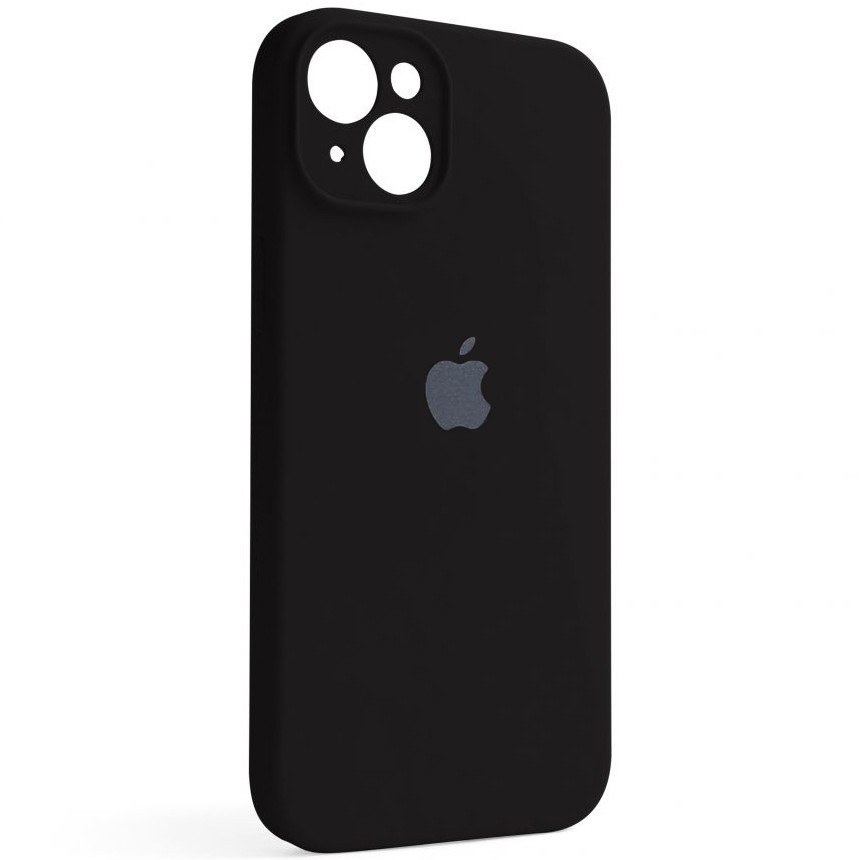 Чохол Silicone Full Camera для Apple iPhone 15 Plus Black, фото 1