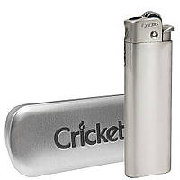 Крикет Турбо Зажигалка Кремниевая Металлическая Cricket Deluxe Chrome