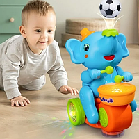 Інтерактивна іграшка слоник музичний синій